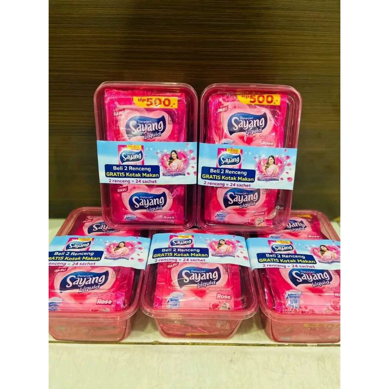 detergent sayang liquid bonus box