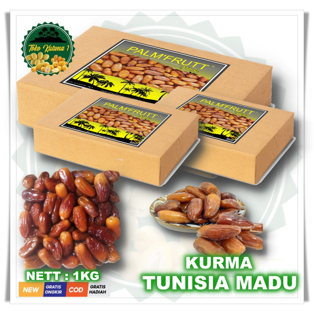 

[NEW] KURMA TUNISIA MADU 1KG [KEMASAN BOX DUS]