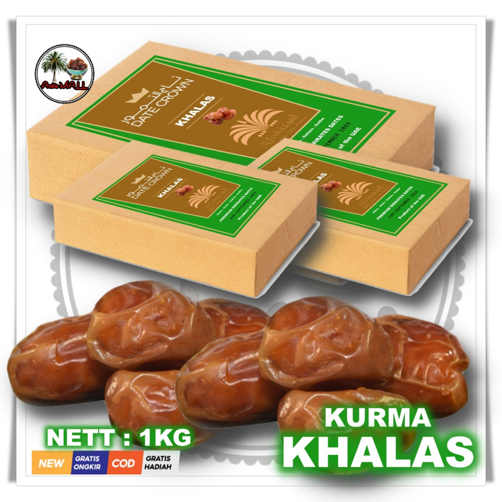 

Kurma khalas premium dates 1kg kurma saudi arabia