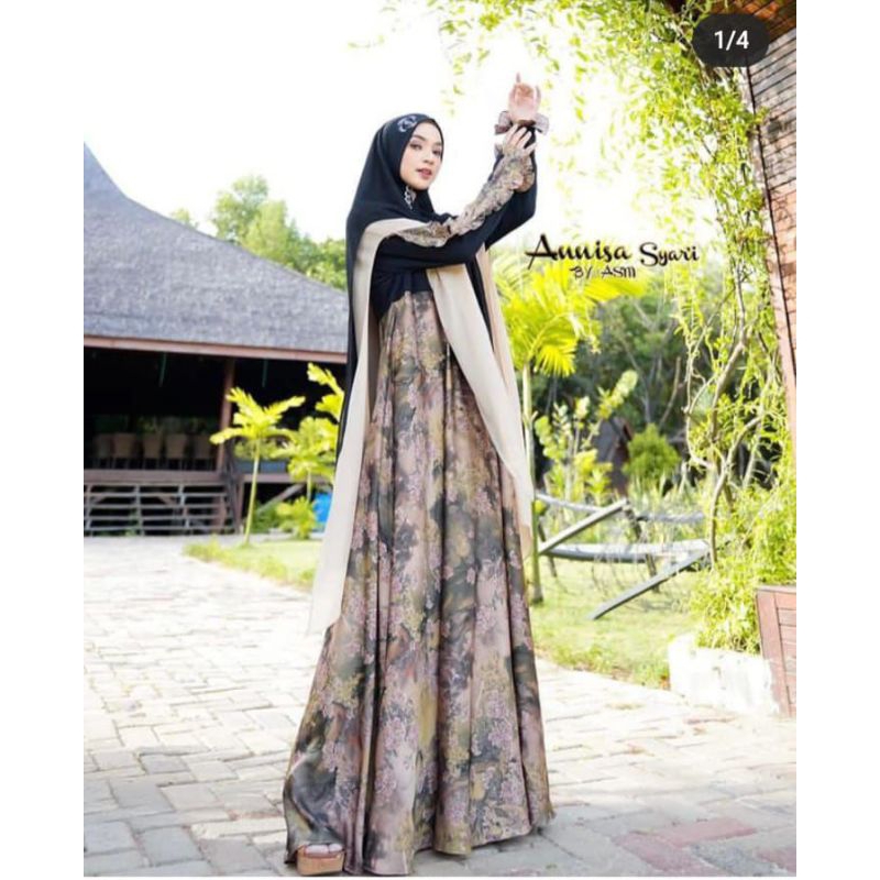 Gamis Premium Armani Silky Annisa Syar'i By ASM