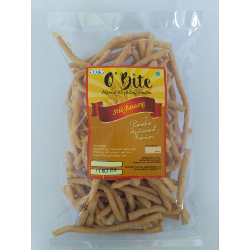 

[ 200 g ] Stik bawang O'Bite rasa Gurih Renyah Enak