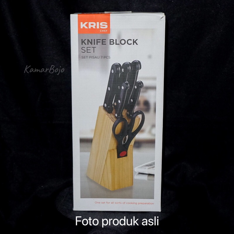 KRIS CHEF- Knife Block Set. Pisau set 7 pcs | ORIGINAL ACE HARDWARE | Kado pernikahan murah unik wed