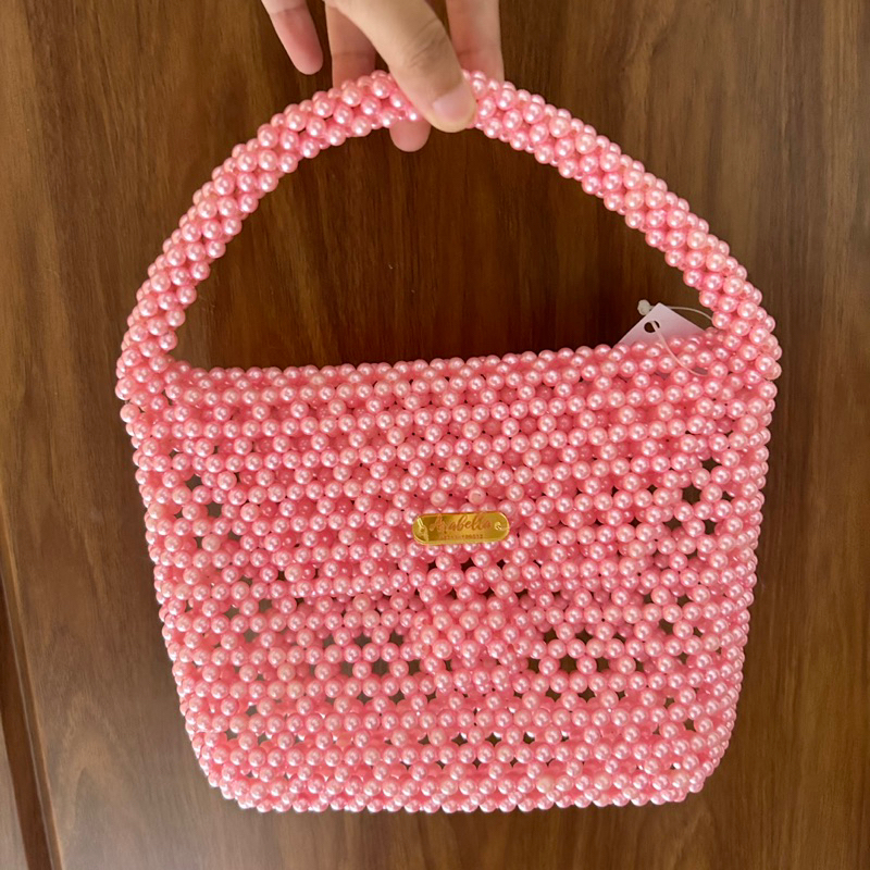 [PINKY] Tas Manik Manik Pink // Tas Kondangan Elegan