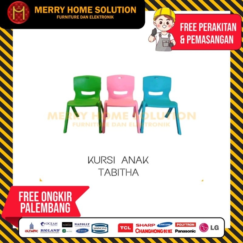 Bangku anak plastik Tabitha kursi anak bangku kecil kursi TK SD