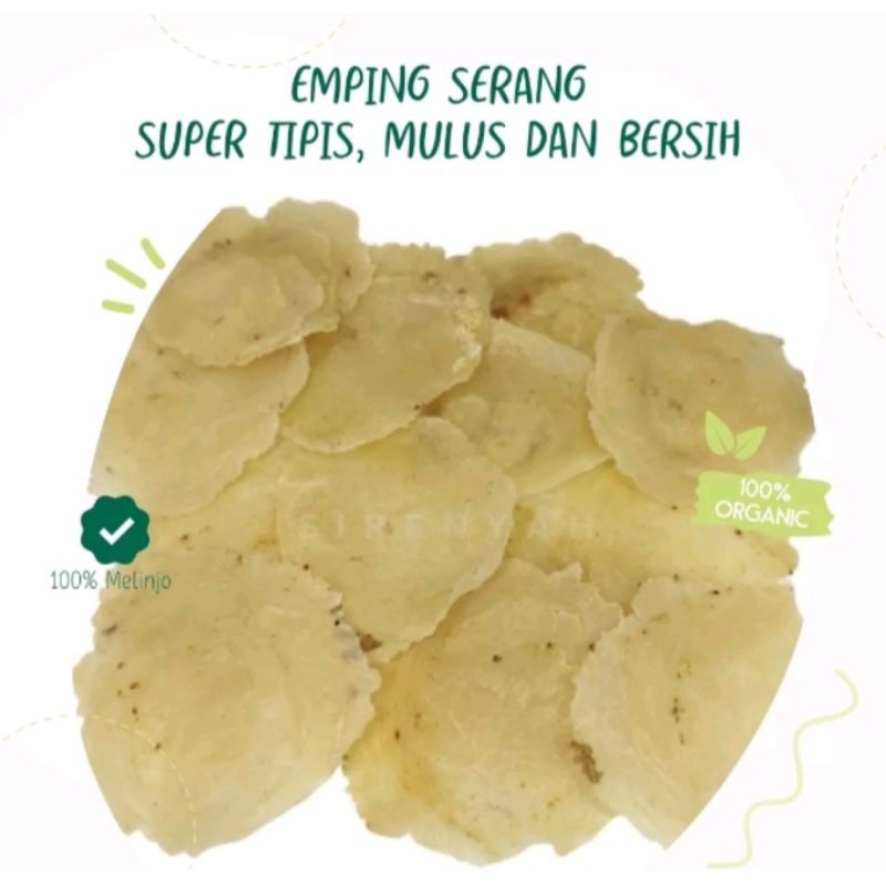 

500gr Emping Melinjo Mentah Original Super Tipis Siap Goreng