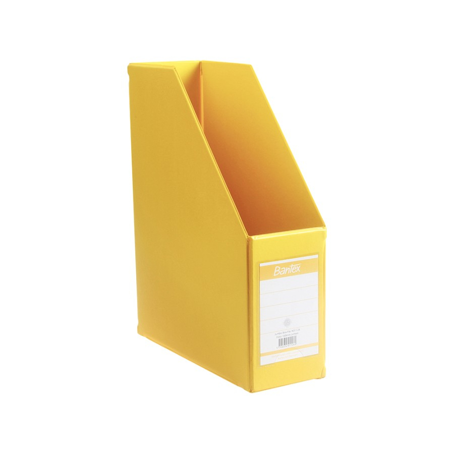 

Bantex Magazine File (Box File) 10cm Folio Lemon 4011 26