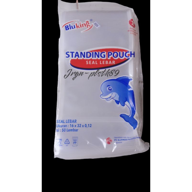 

Standing Pouch Plastik PP Klip Zipper Tebal 16x32 50lembar bening