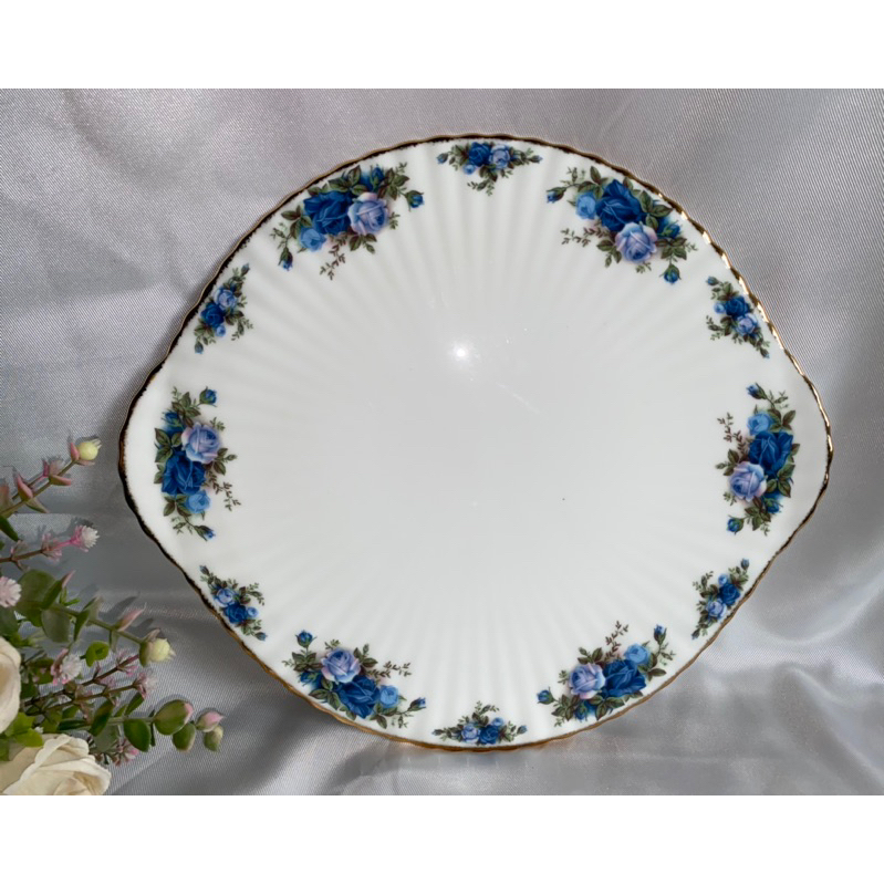 Royal Doulton Royal Albert Moonlight Rose Cake Plate Piring Kue tart