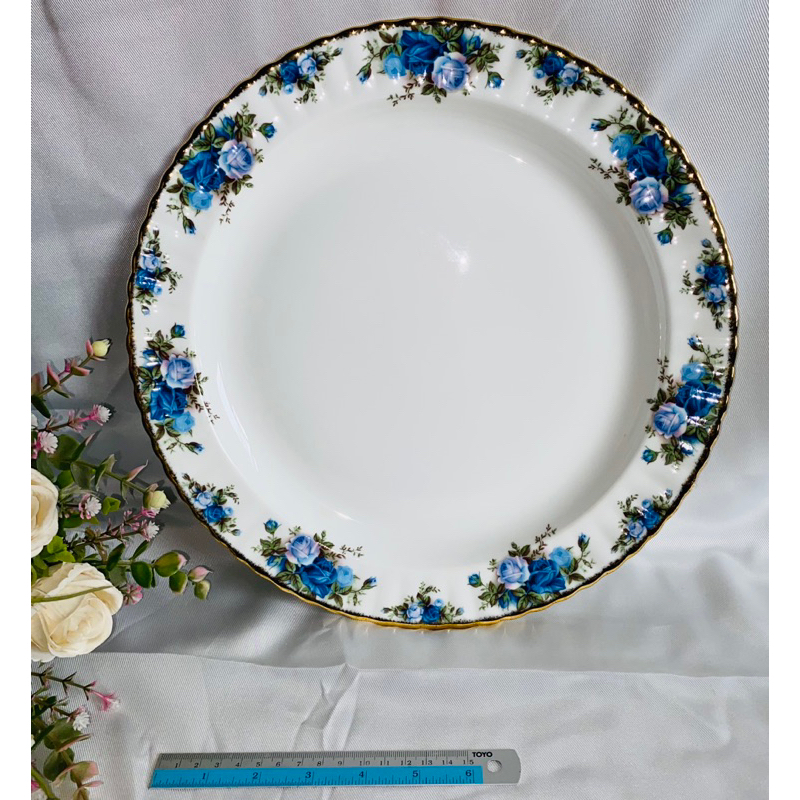 Royal Doulton Royal Albert Moonlight Roses Round Plate piring saji