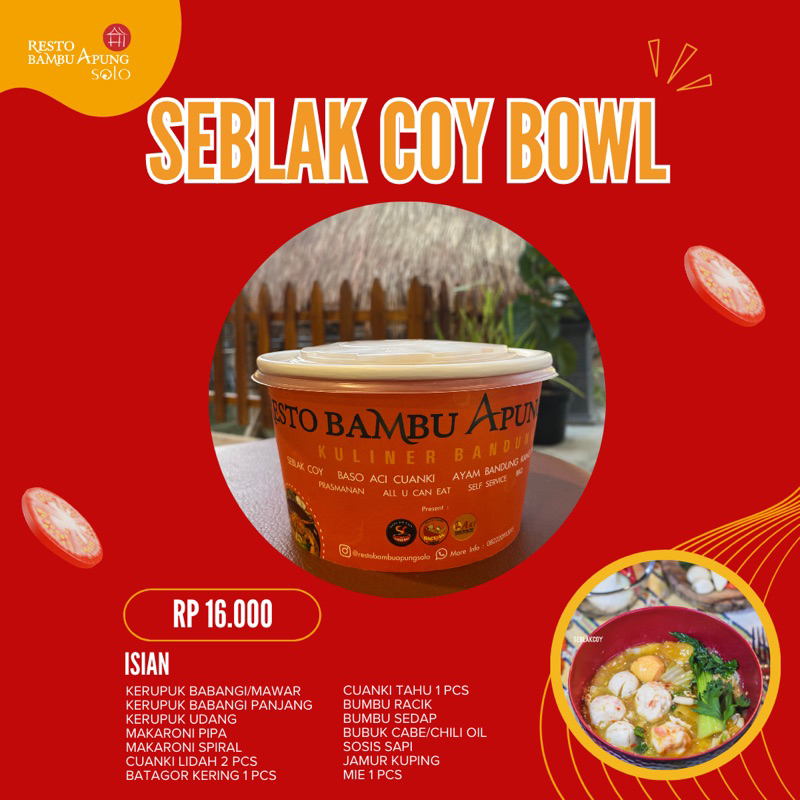 

Seblak Coy instan Bowl