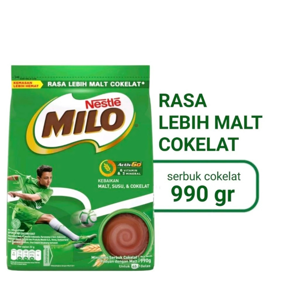 

Nestle Milo Active Go Cokelat 990 gr