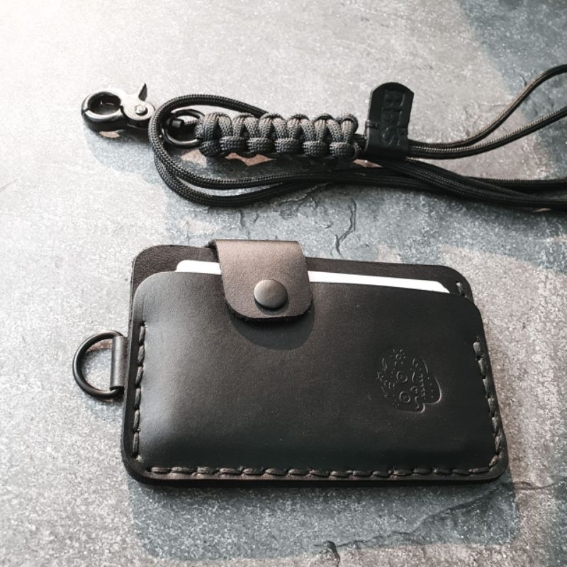 

BDS METRO Leather Wallet Lanyard ID card Holder , double function