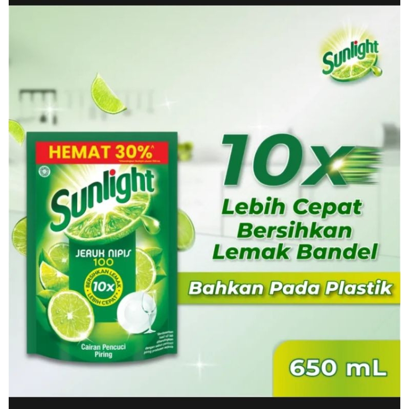 sunlight 650ml, Sunlight 650ml jeruk lime, sunlight 650ml extra higienis, Sunlight 650ml anti bau