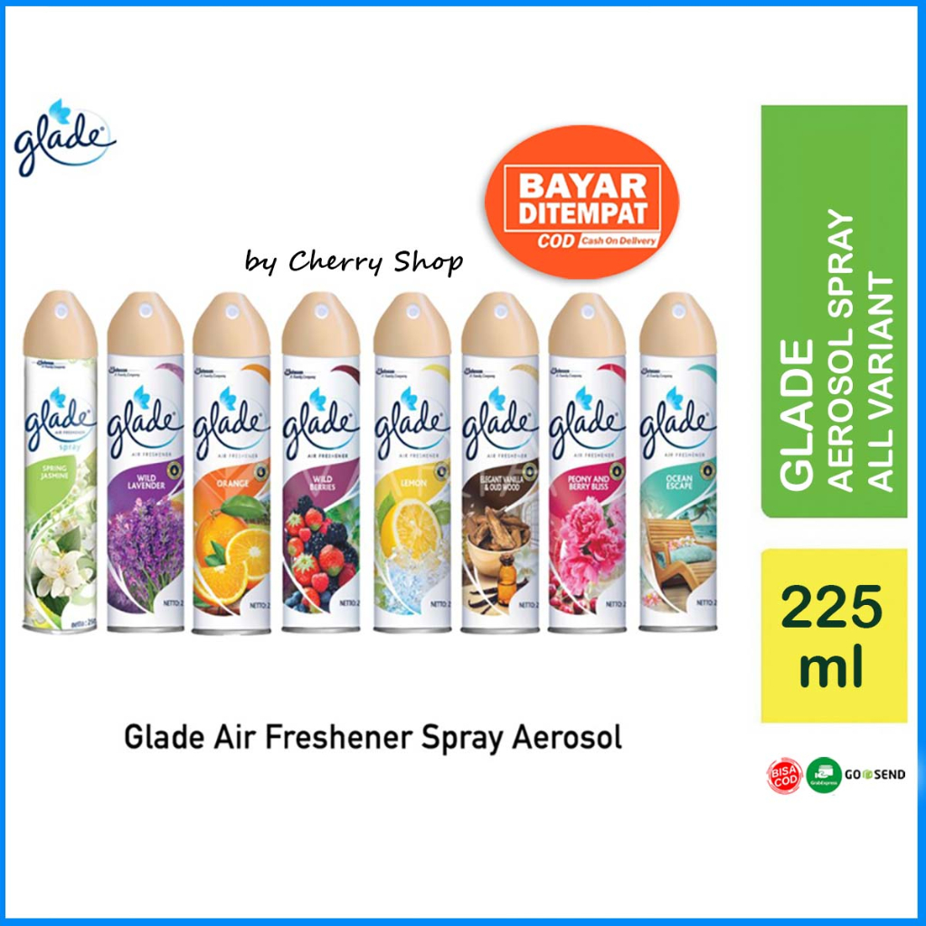 [LUAR PULAU WAJIB KARGO | 225ML] GLADE PENGHARUM RUANGAN 225ML AEROSOL GLADE