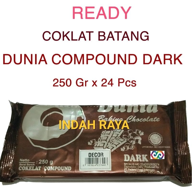 

COKLAT BATANG DUNIA COMPOUND DARK 250g