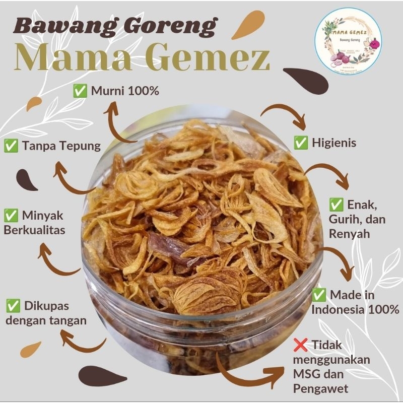 

LAKU Bawang Goreng Asli Orinal Premium - Mama Gemez