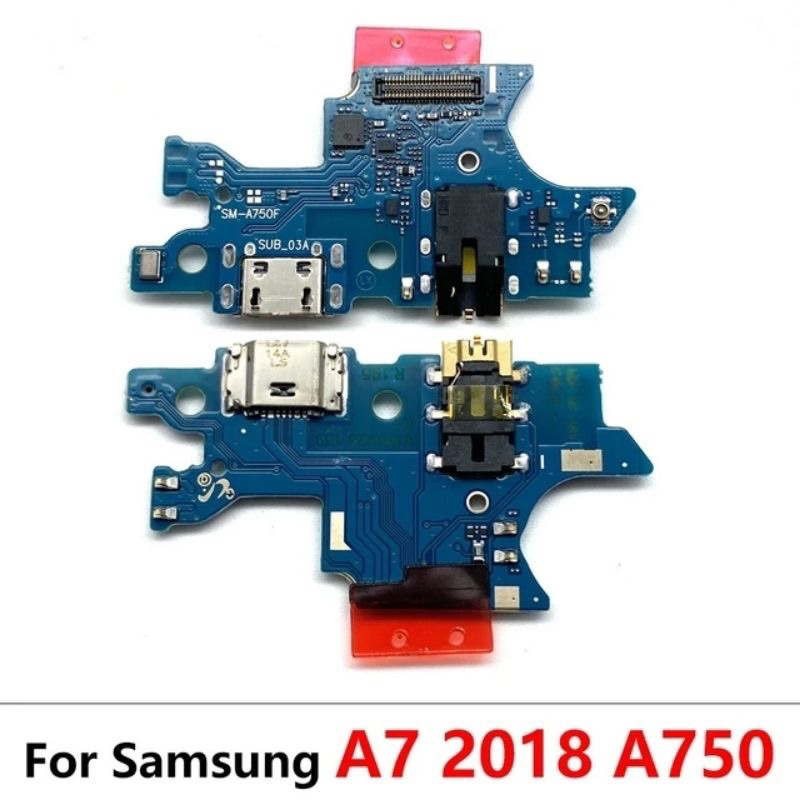 PAPAN KONEKTOR CHARGER & FLEXIBLE CHARGER SAMSUNG A7 2018 / SAMSUNG A750 ORIGINAL FULL IC