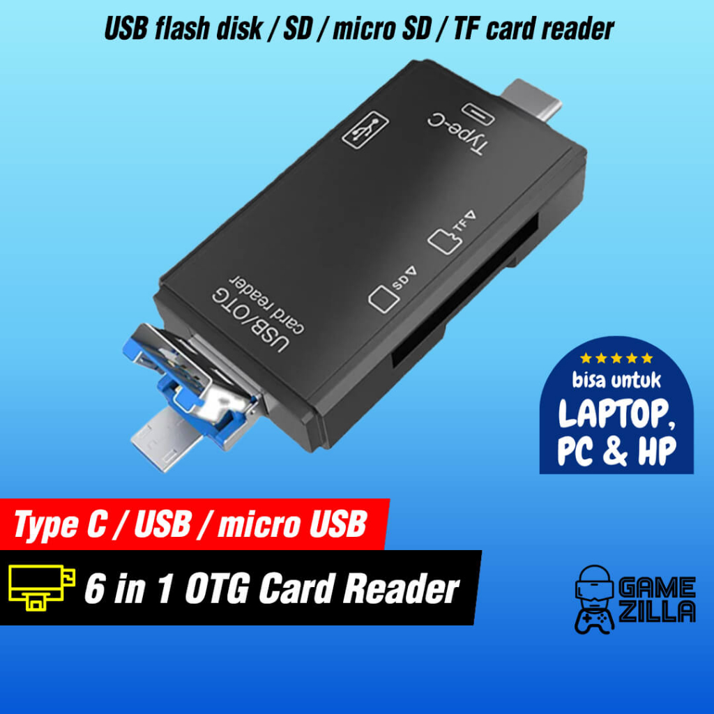 Card Reader Micro SD / Flashdisk / SD Colokan Micro USB / USB / Type C