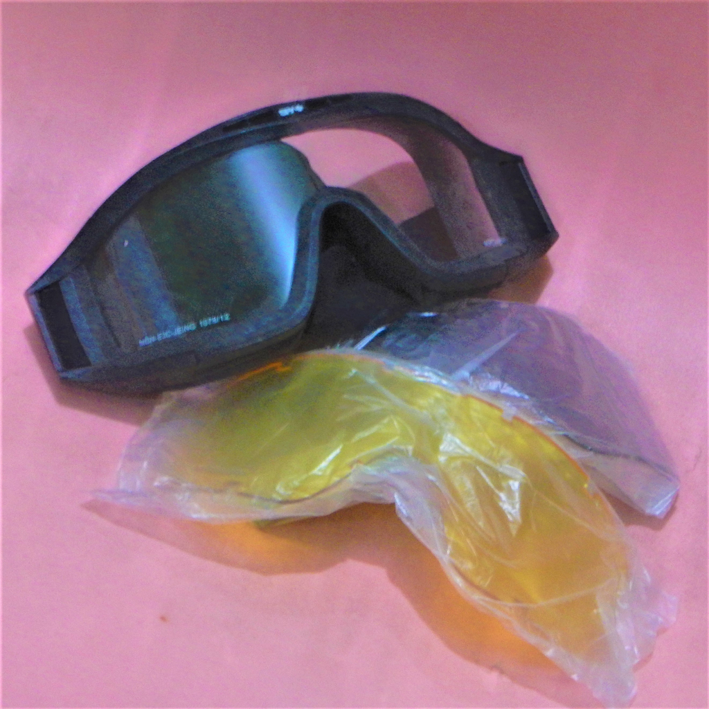 goggle airsoftgun 3 lensa SPY+