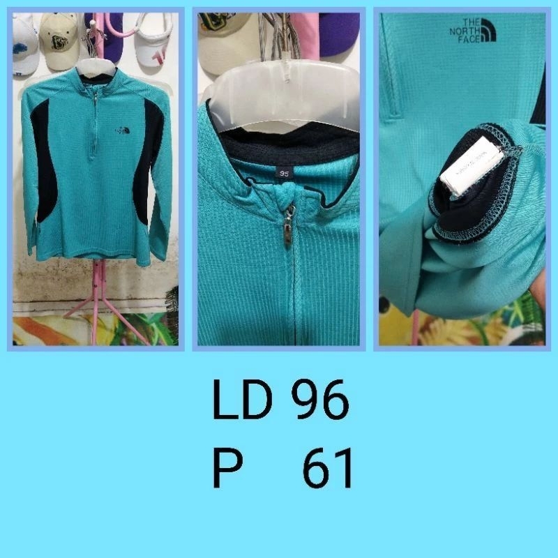 Kaos lengan panjang half zipper THE NORTH FACE