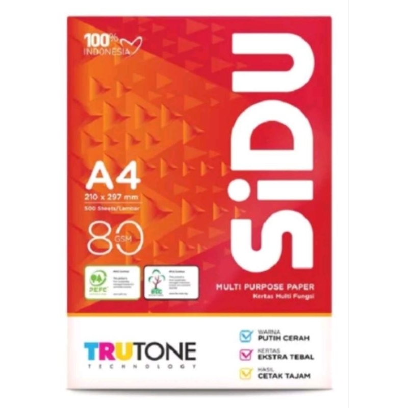 

kertas hvs 80 gsm sinar dunia A4 80 100 lembar