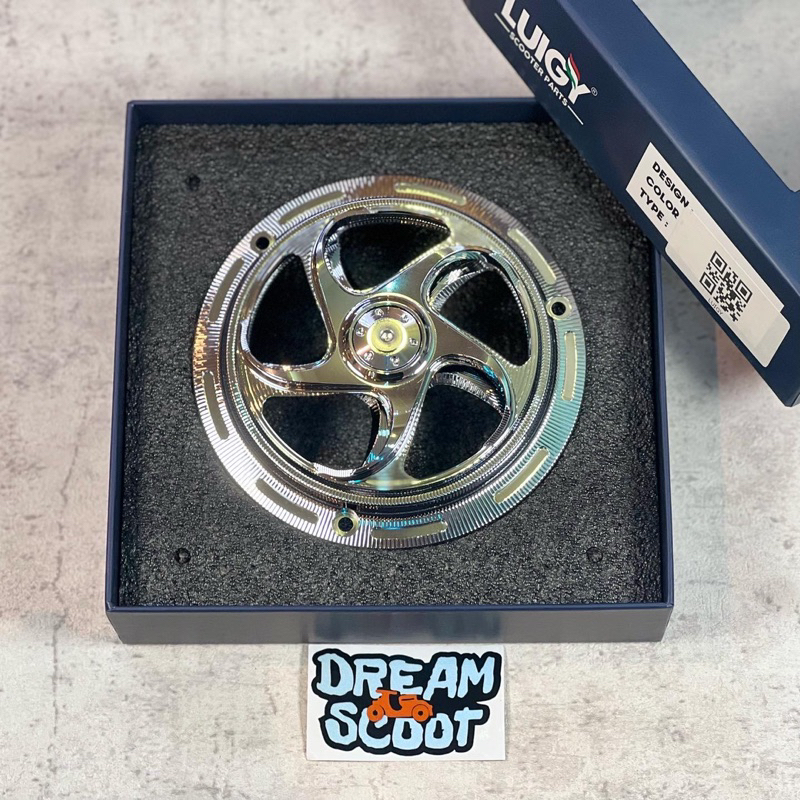 Cover Fan Spinner Luigy Chrome S-02 Vespa Sprint Vespa Primavera Vespa S Vespa LX Vespa GTS Vespa LX