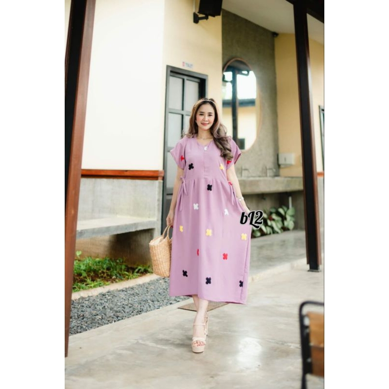 DASTER CHIBI CRINKLE MOTIF / DRESS CRINKLE POMPOM