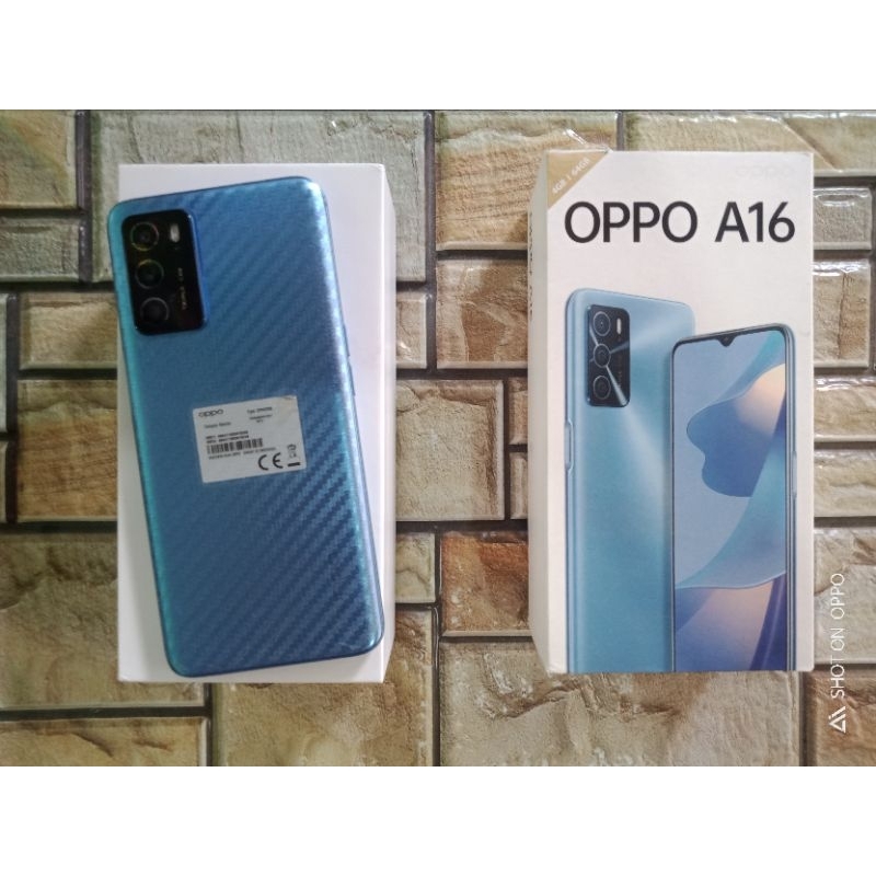 OPPO A16 RAM 4/64GB LENGKAP MULUS ORIGINAL