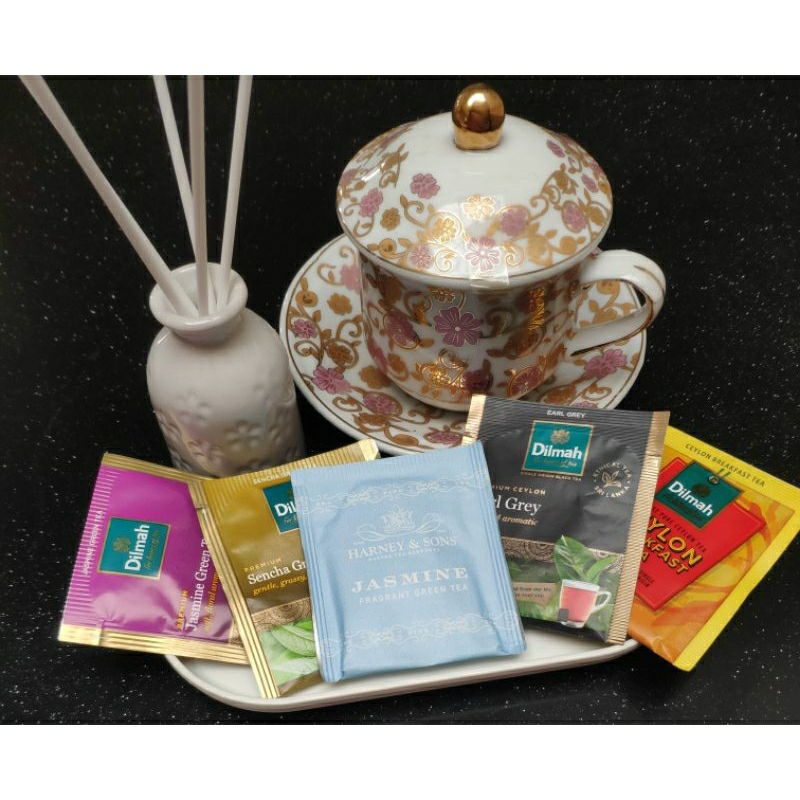 

DILMAH teh celup premium HARNEY & SONS teh sachet ecer premium fine tea bags