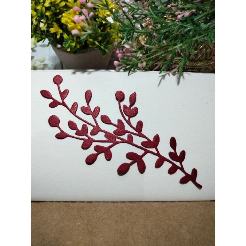 

Die cut, die cuts, diecut daun untuk journal journaling journals scrapbook warna pastel