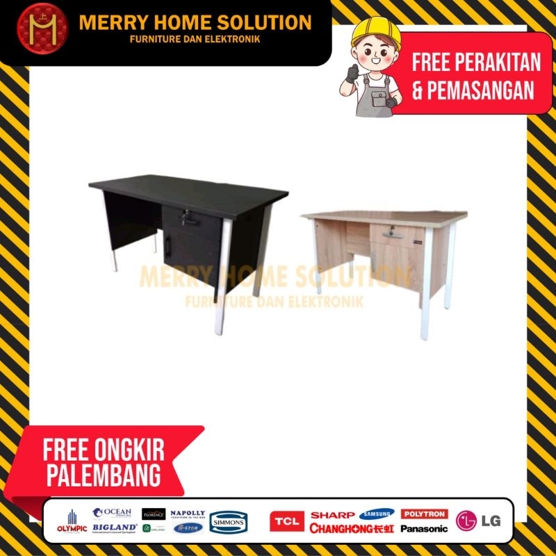 Meja tulis meja belajar 1 biro frontier meja kantor minimalis