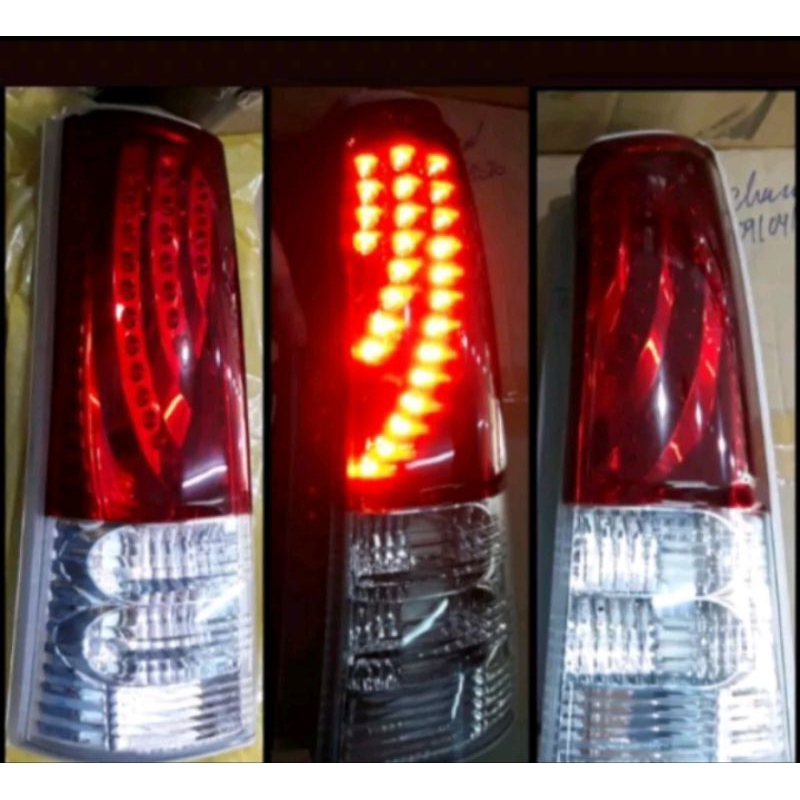 Stoplamp Avanza Xenia 2004 sd 2011 LED Red Clear Lens, Merk DEPO, 2 PCS