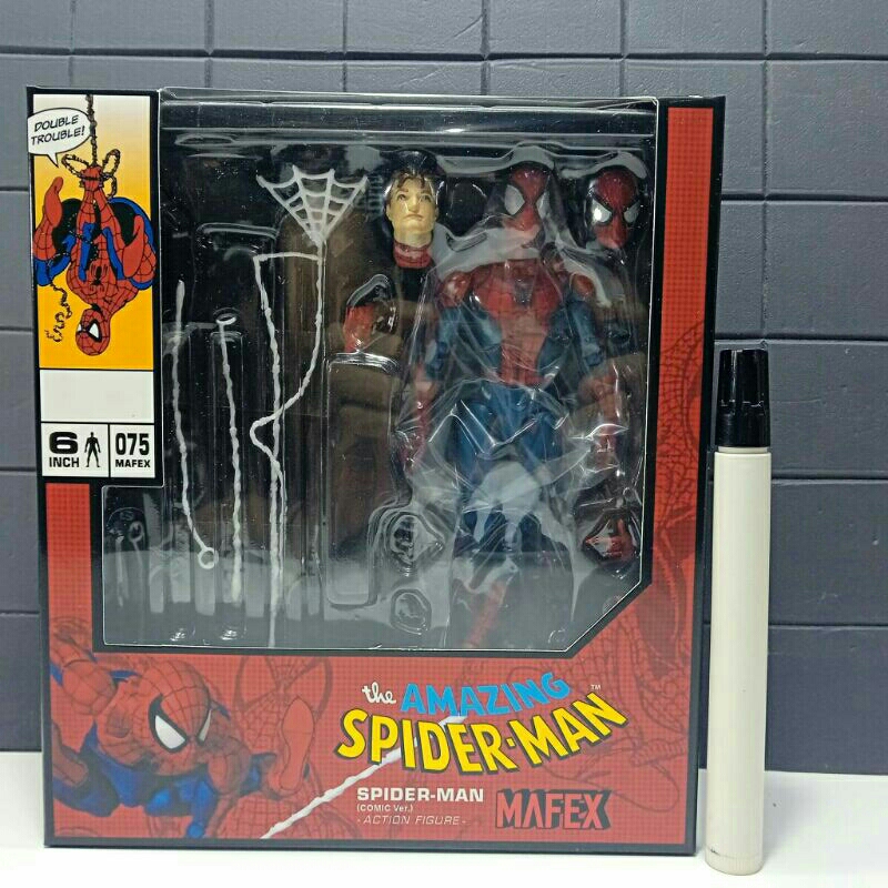 mainan action figuremafexthe amazing spiderman recast mafex artikulasitinggi sekitar 6 inch#mafex #s