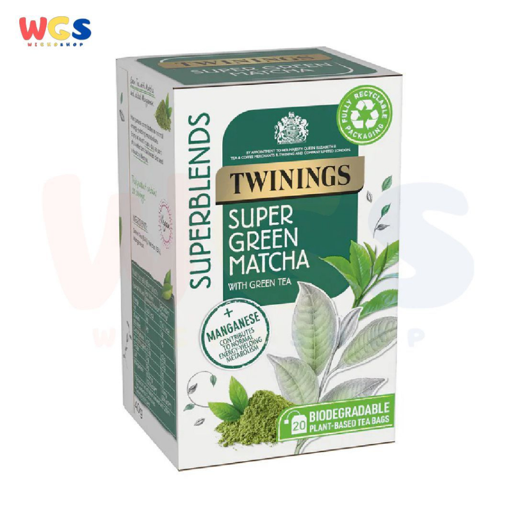 

Twinings Superblends Super Green Matcha With Green Tea 20 Envelope x 2g