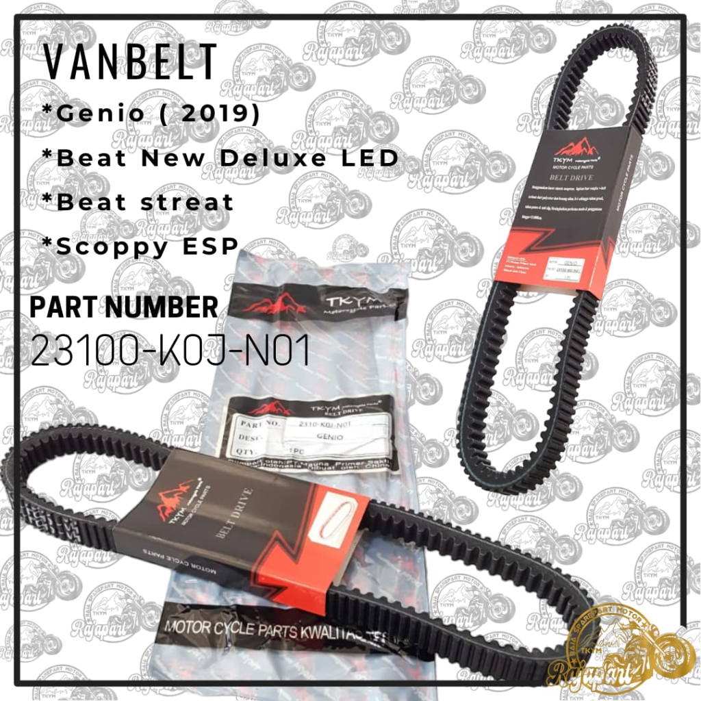 Vanbelt Genio, Vanbelt Genio KOJ , Vanbelt Beat ESP , Vanbelt Beat Dulux , Vanbelt Scoopy New , Vanb