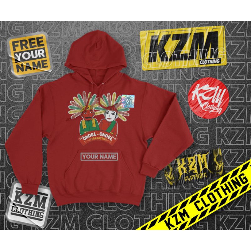 jaket switer hoodie anak laki laki perempuan ondel ondel bahan premium
