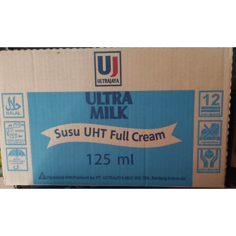 

Ultra Milk Susu UHT Full Cream 125 ml 1 dus (isi 40 pcs) via Sameday/Instan