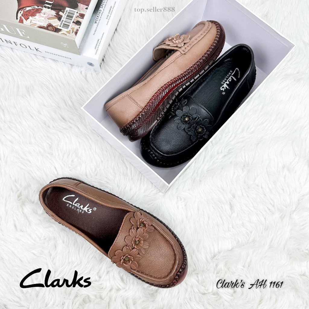 Clarks Sepatu Wanita Kulit Asli Flat Shoes Melati Import AH 1161 Premium Branded