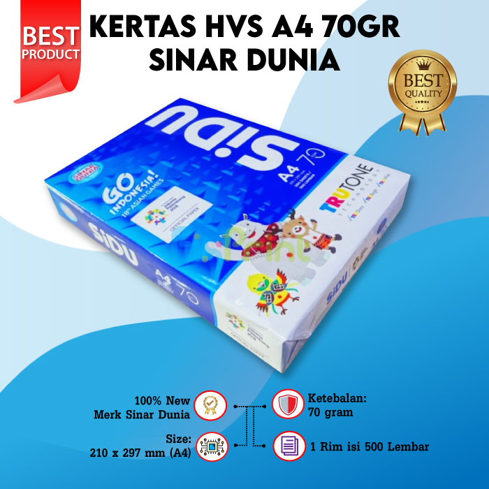 

Kertas HVS SIDU 70 GSM