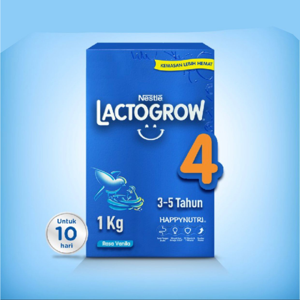 

NESTLE LACTOGROW 4 (Vanilla) - Susu Anak 3-5 Tahun - Box 1000 gram
