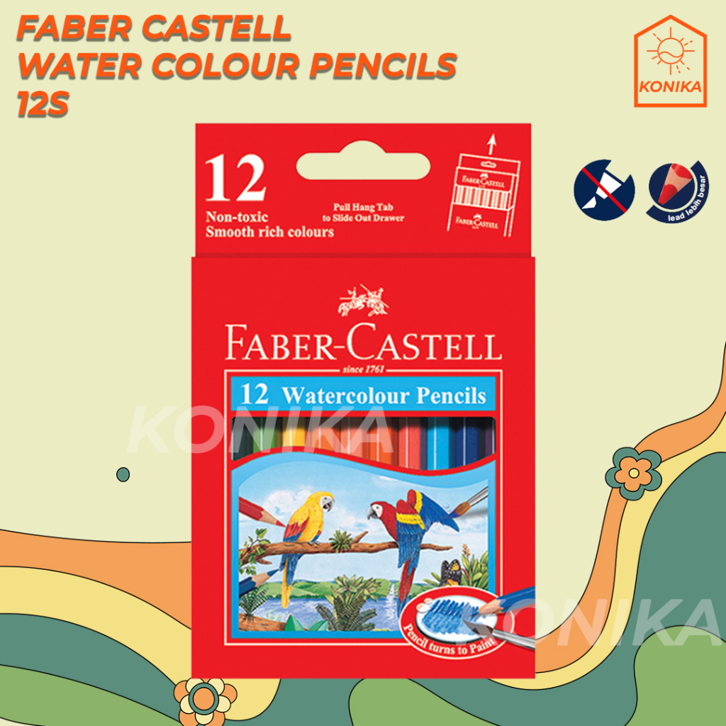 

Faber Castell Pensil Pencils Warna Cat Air Watercolour 12S