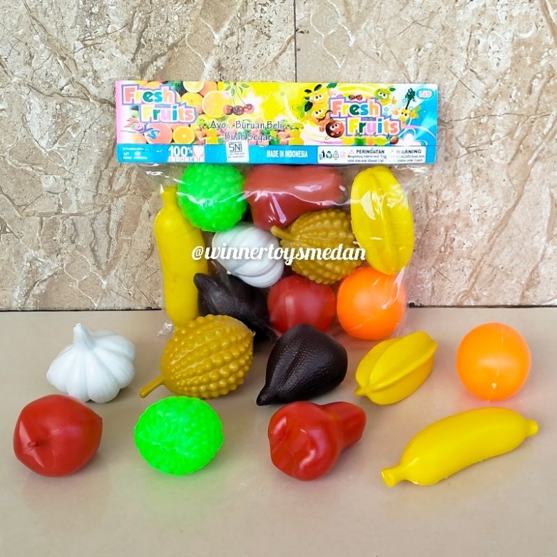 Mainan Buah Buahan Replika / Mainan Buah Segar plastik