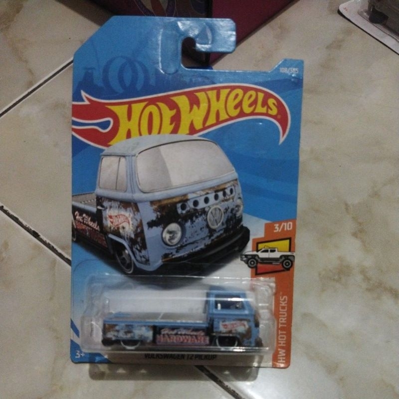 hotwheels vw pickup T2 biru