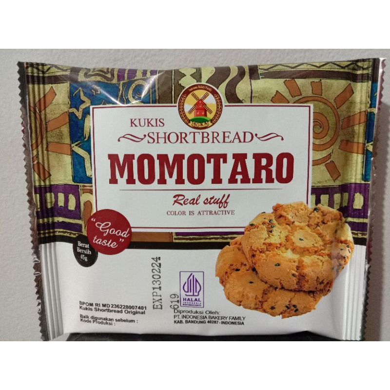 

BISKUIT AOKA MOMO TARO Shortbread 1 pcs 45 gr (10 pcs)