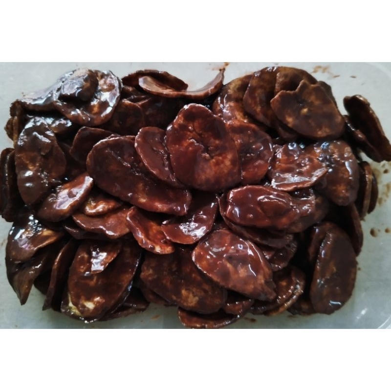 

Keripik pisang coklat lumer cemilan dan snack ~ 150gram