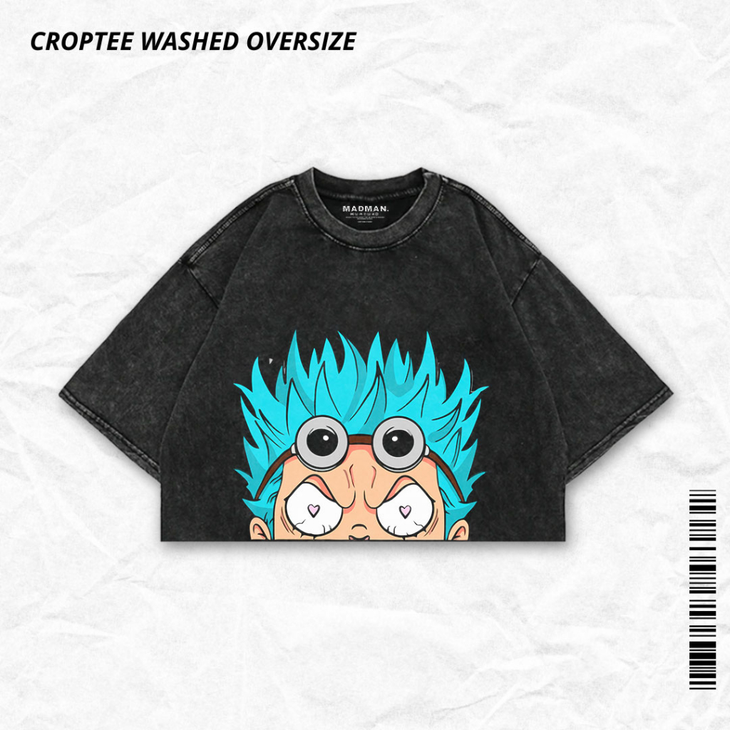 MADMAN Croptee ANIME  Washed ONE PIECE "FRANKY" | CRPW PSOP - 3