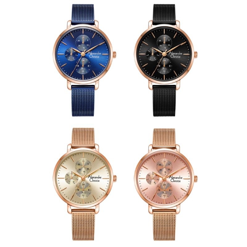 JAM TANGAN WANITA ALEXANDRE CHRISTIE AC 2916 BFB ORIGINAL