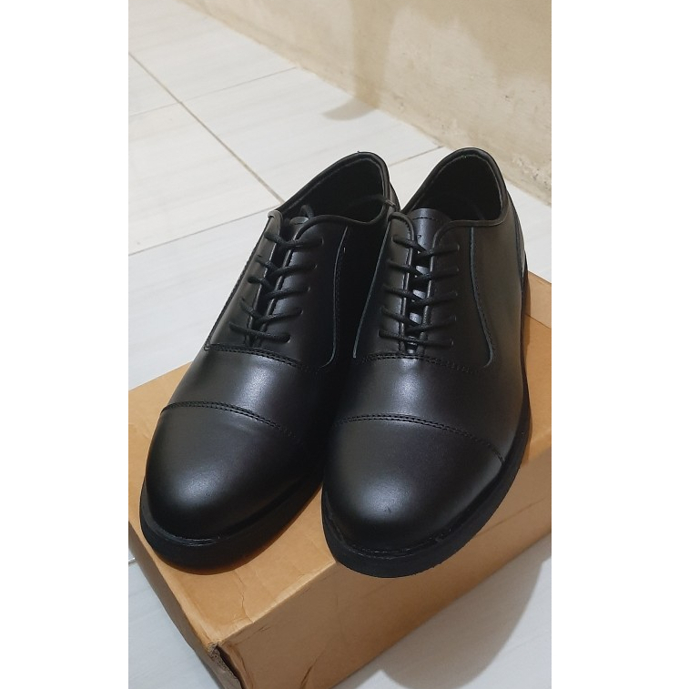 Sepatu Kulit Oxford Kerja Formal Pria Hitam Toods Lexus Black RajinStore x Toods Footwear Original