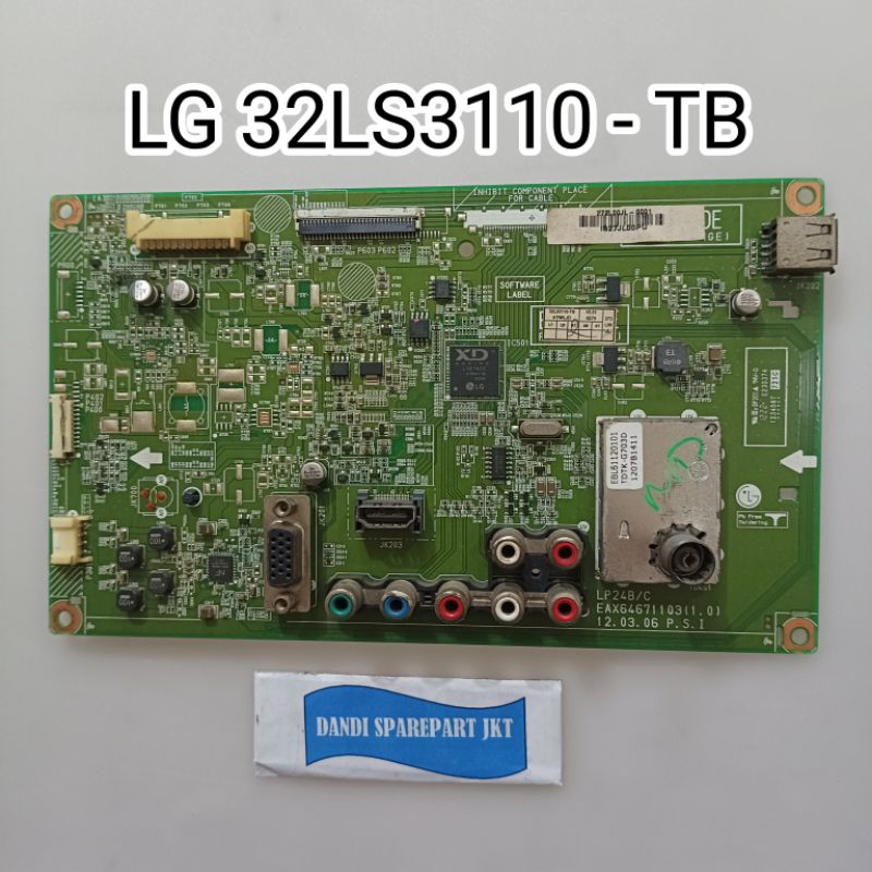 mb lg 32ls3110 32ls3110-tb - mainboard tv - MOTHERBOARD - mesin tv led