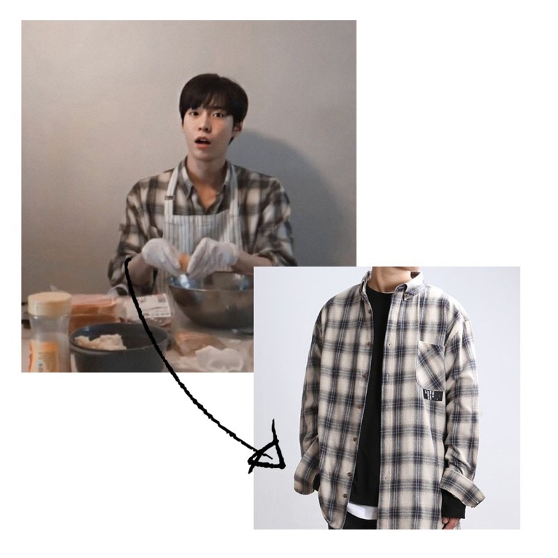 preloved kemeja jhonny west doyoung nct original